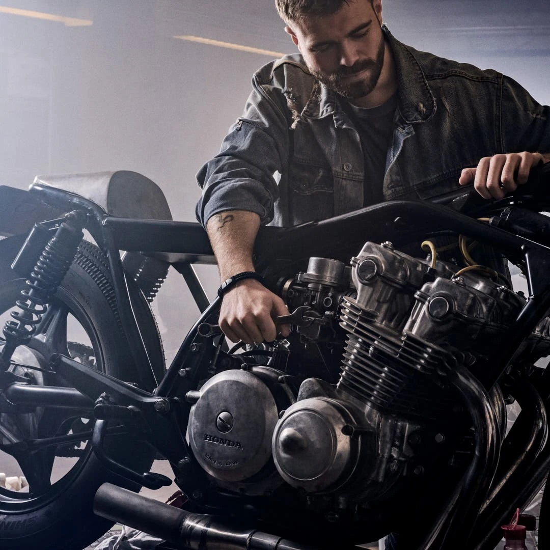 Lucleon Bracelet Naxos En Cuir Noir Et Agate Noire 6 Lucleon Bracelet Naxos En Cuir Noir Et Agate Noire – Image 4