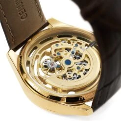 Seizmont Montre Squelette Automatique Steele Motus -Bagues Magasin steele motus gold gold brown 4