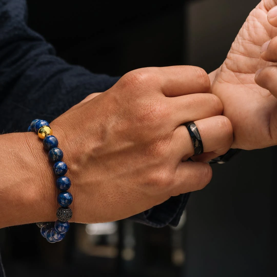 Fort Tempus Anneau En Titane Noir "La Tradition" 6 Fort Tempus Anneau En Titane Noir "La Tradition" – Image 4