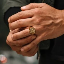 Lucleon Bague Dorée Laif Makt -Bagues Magasin trendhim september 2020 set 9 1140 sqhover