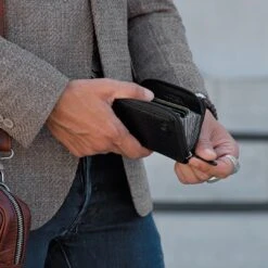 Lucleon Porte-cartes En Cuir Noir California -Bagues Magasin wallet 4 1